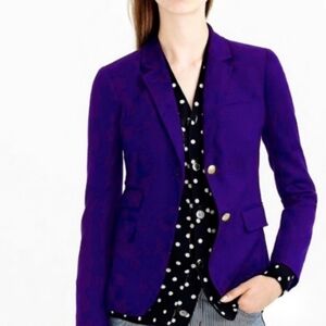 J. CREW Schoolboy Blazer Purple 0